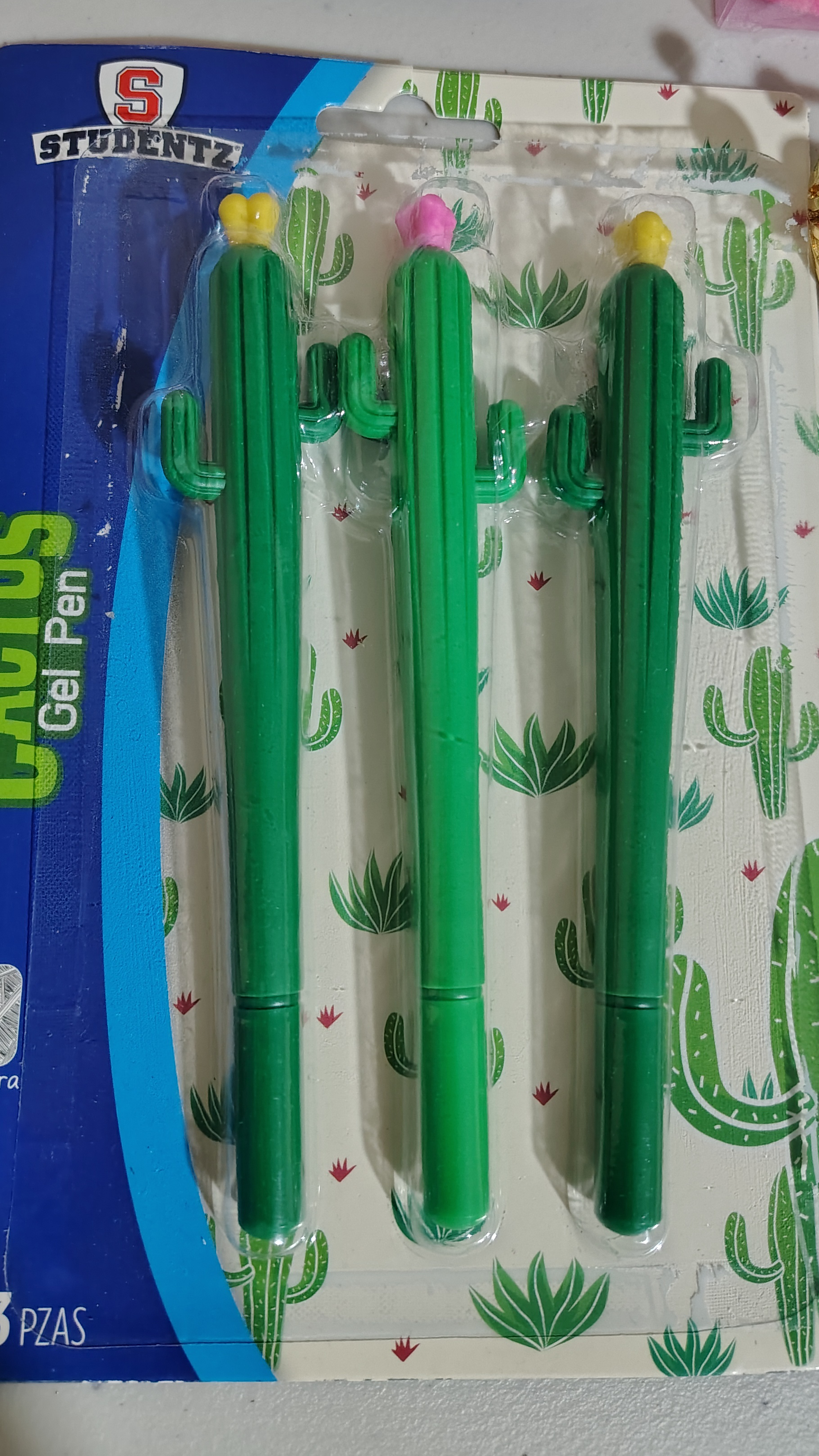 PLUMA DE GEL CACTUS 🌵