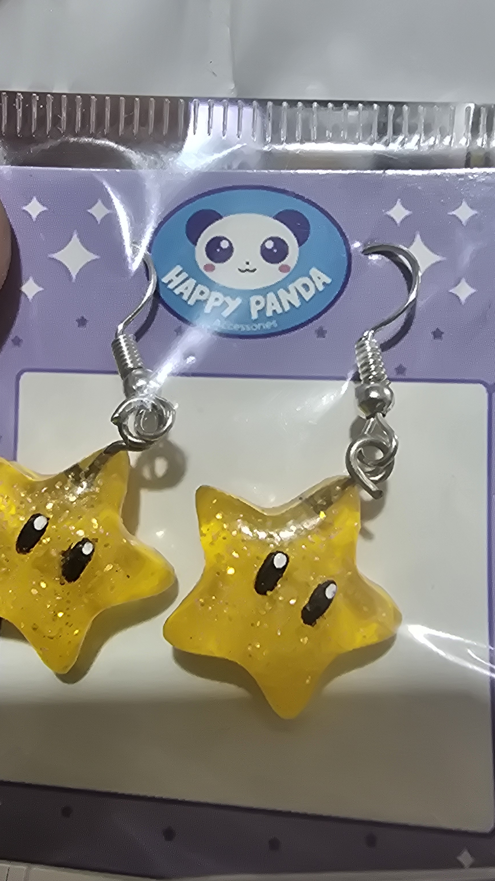 Aretes Estrella Happy Panda