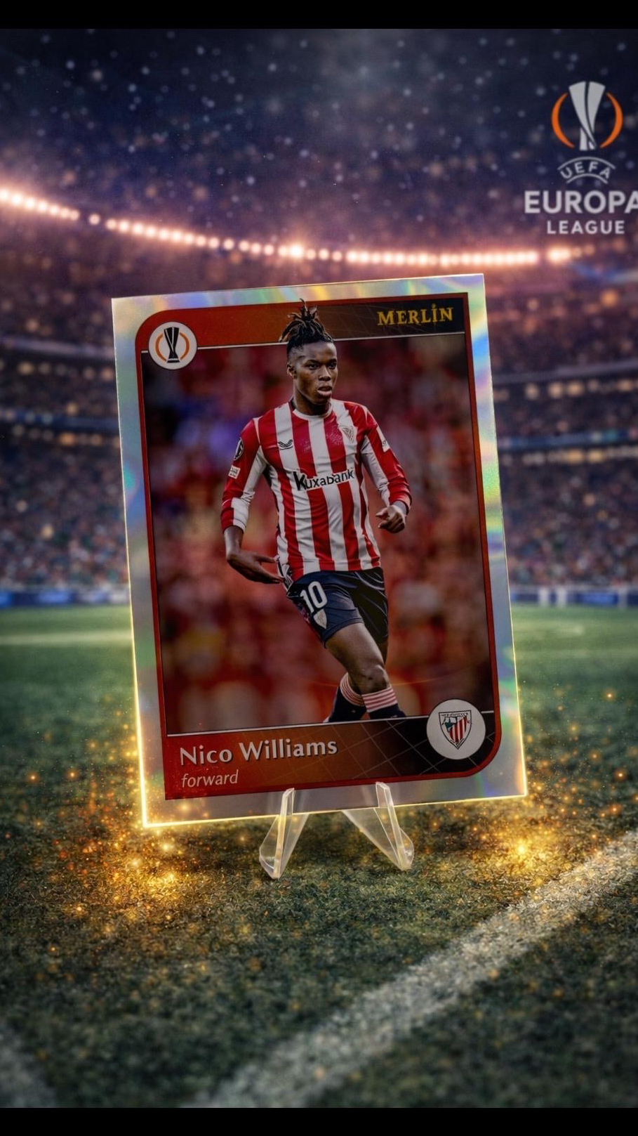 Nico Williams tarjeta refractor