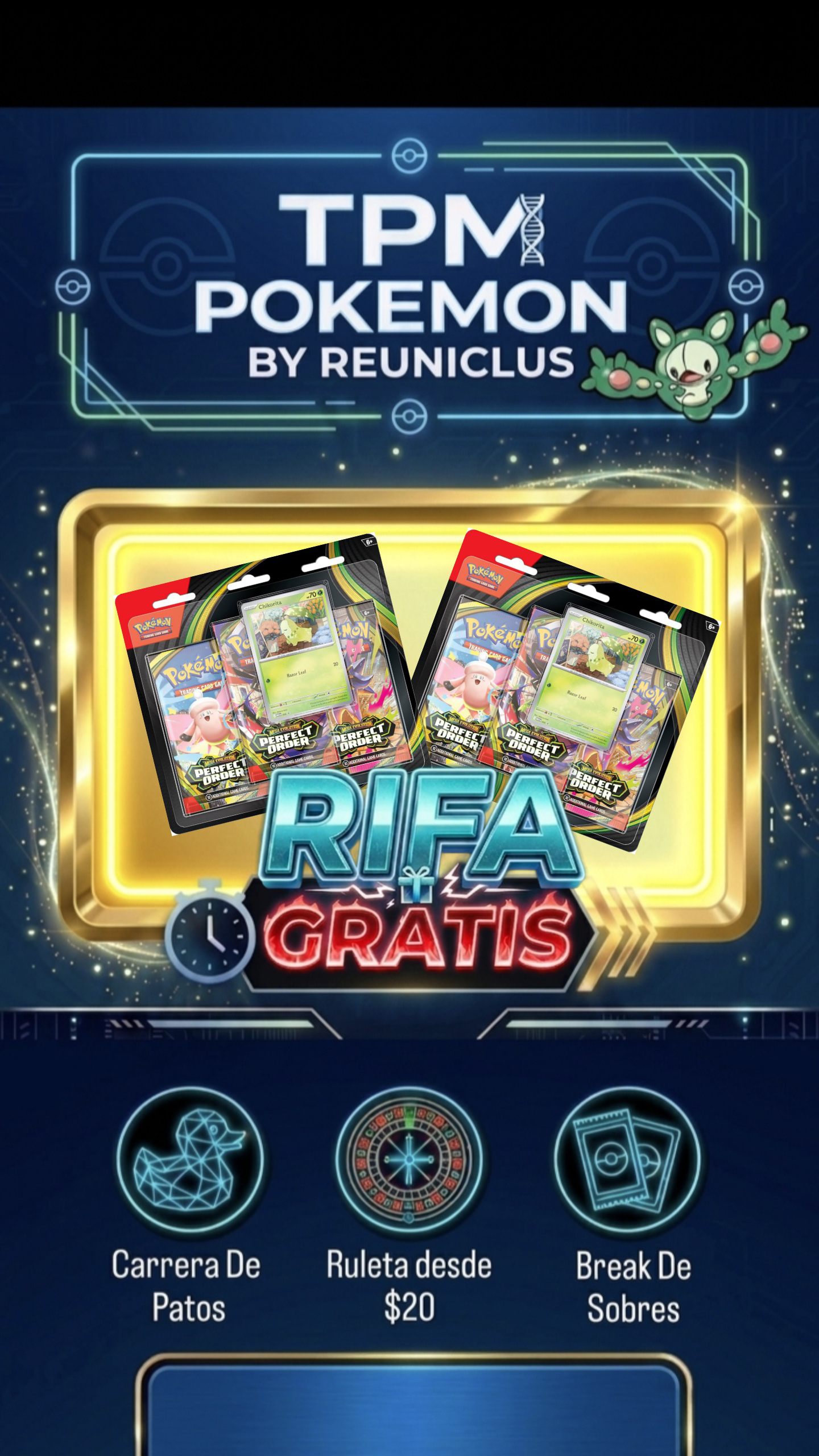 Rifa Gratis Blister Perfect Order 🔥