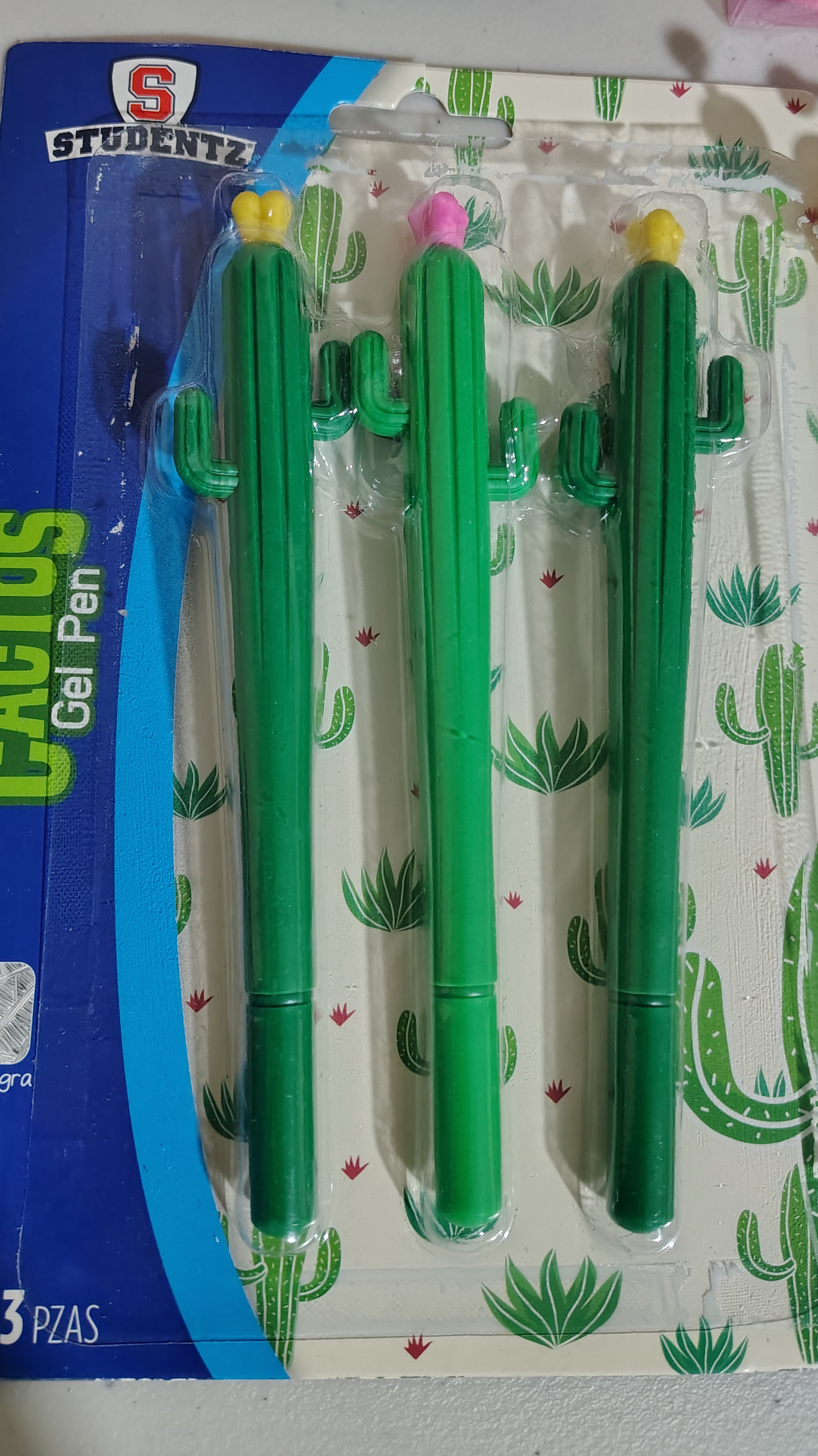 PLUMA DE GEL CACTUS 🌵