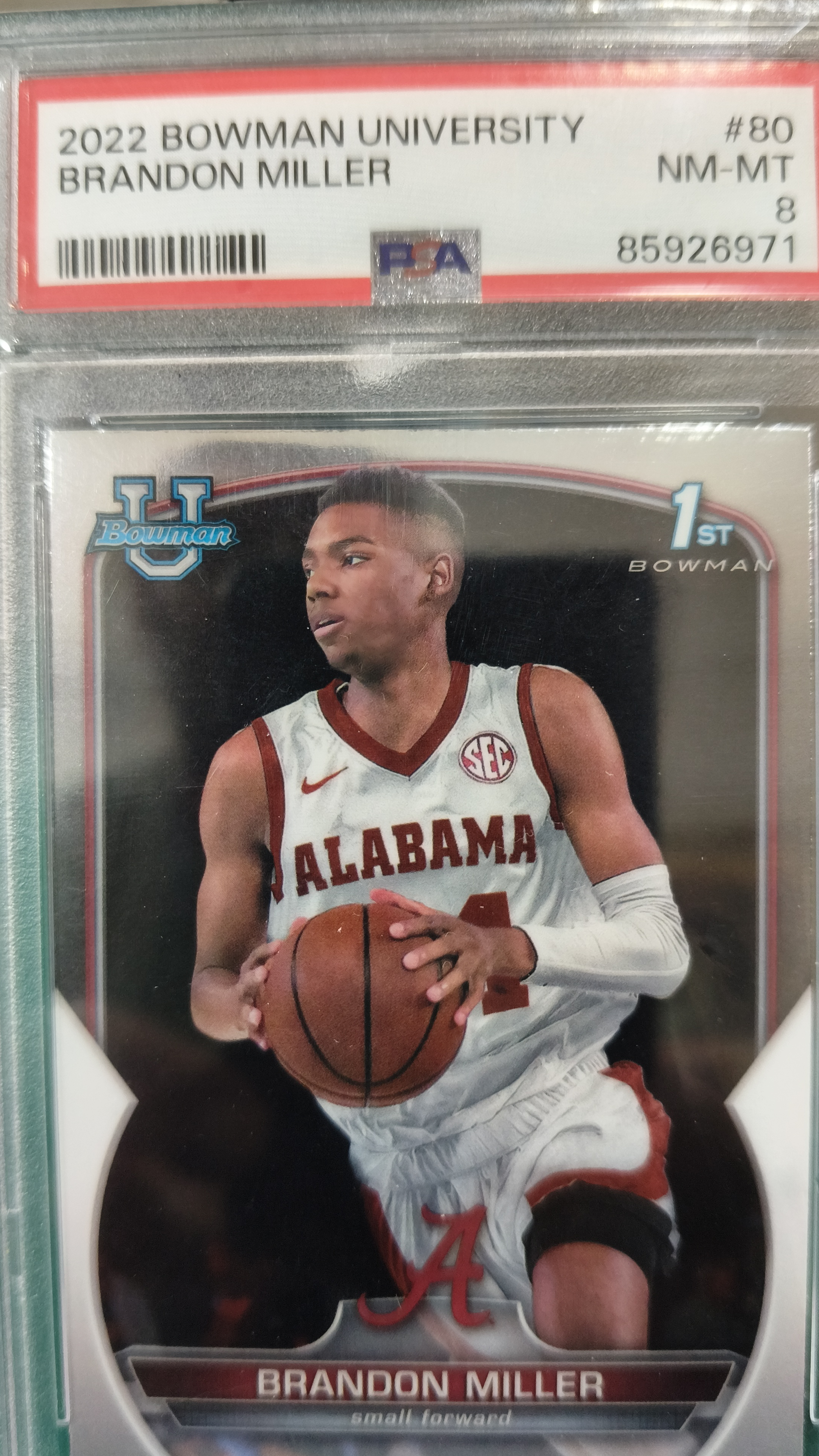 brandon Miller rc psa8