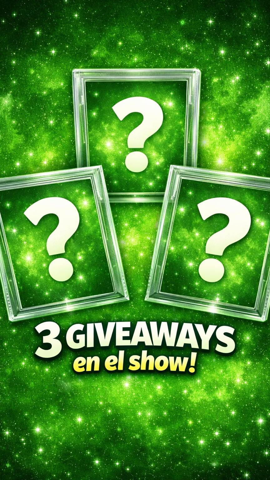 🎁 3 Giveaways en el show