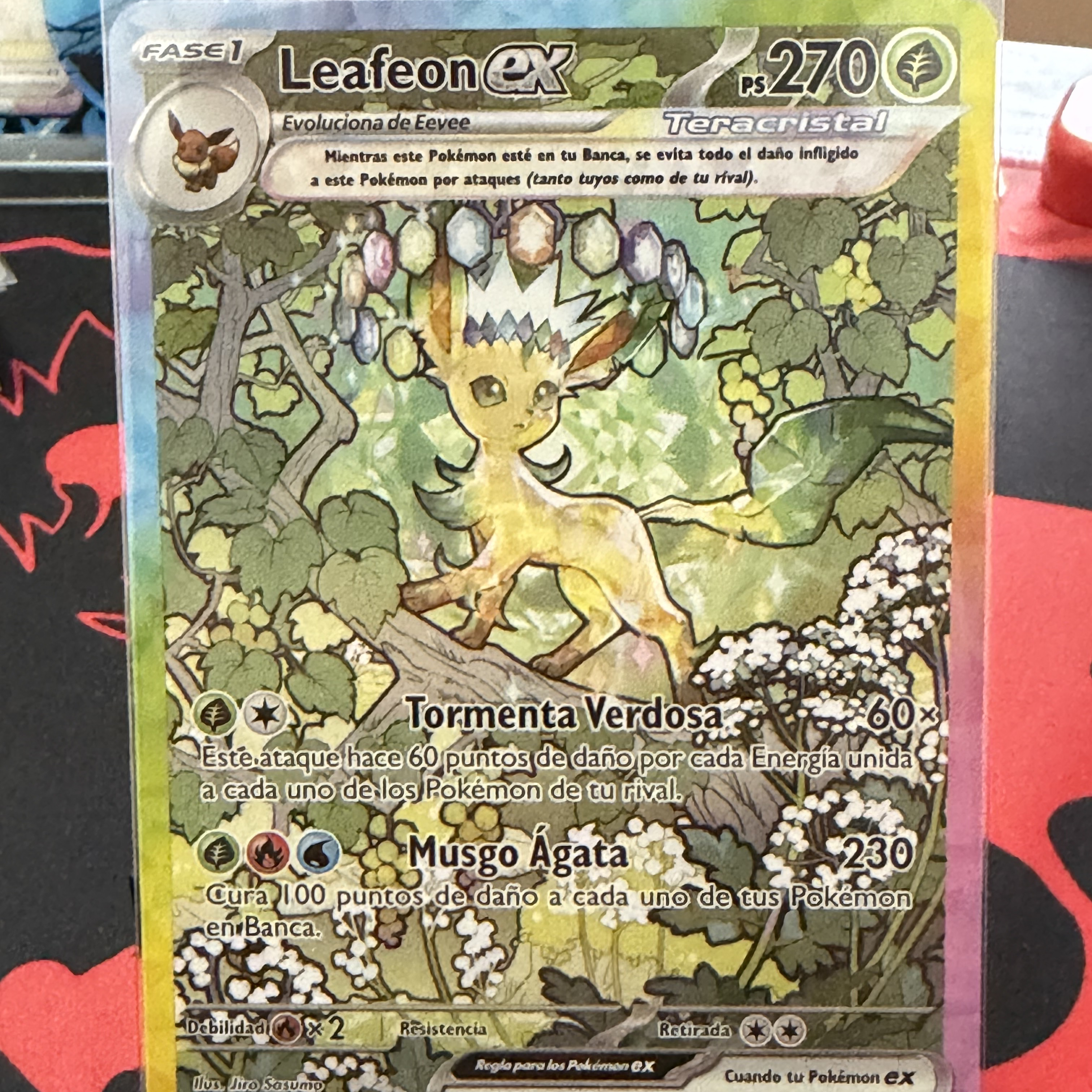 Leafeon ex SIR ESPAÑOL Prismatic Evolutions 144/131