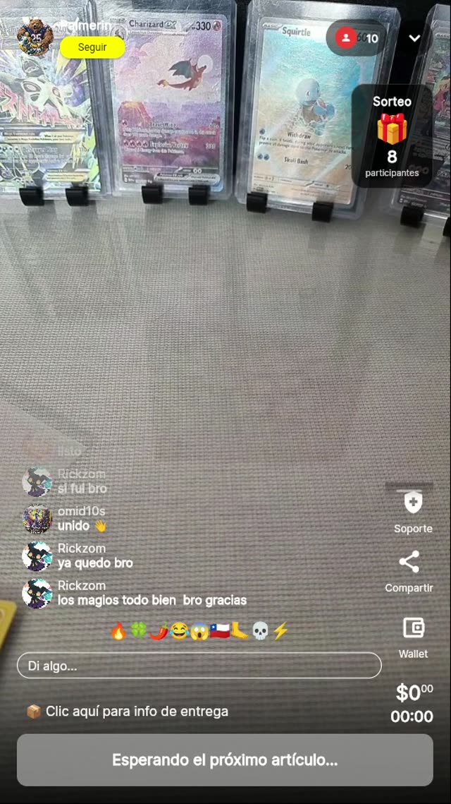 Charizard GX y Squirtle Pokémon