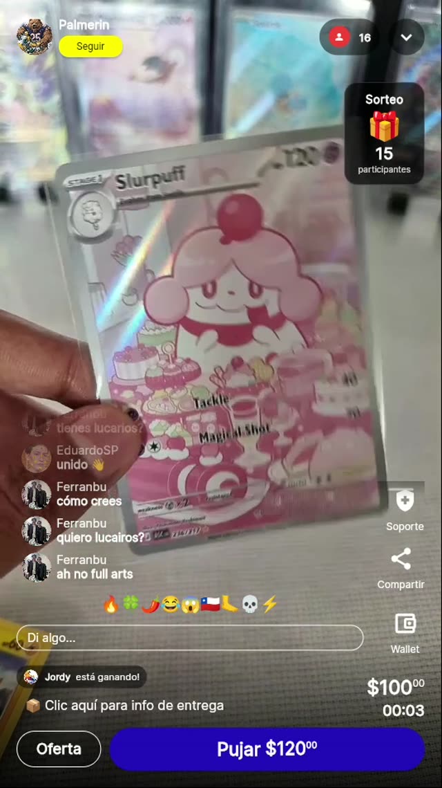 Carta Pokémon Slurpuff Illustration Rare