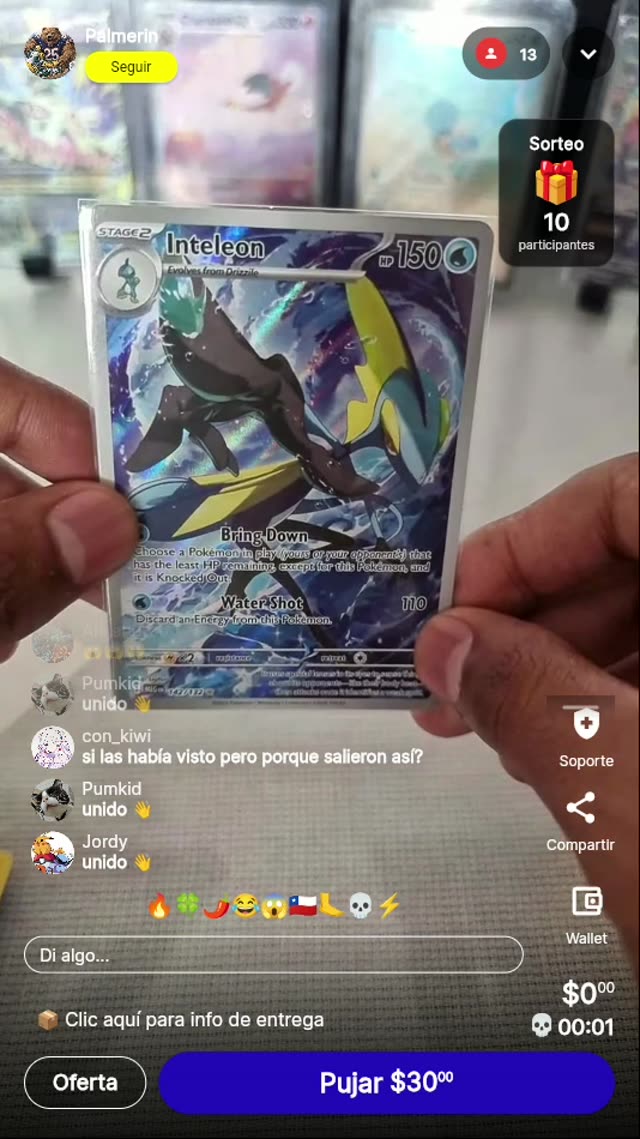 Carta Pokémon Inteleon Full Art