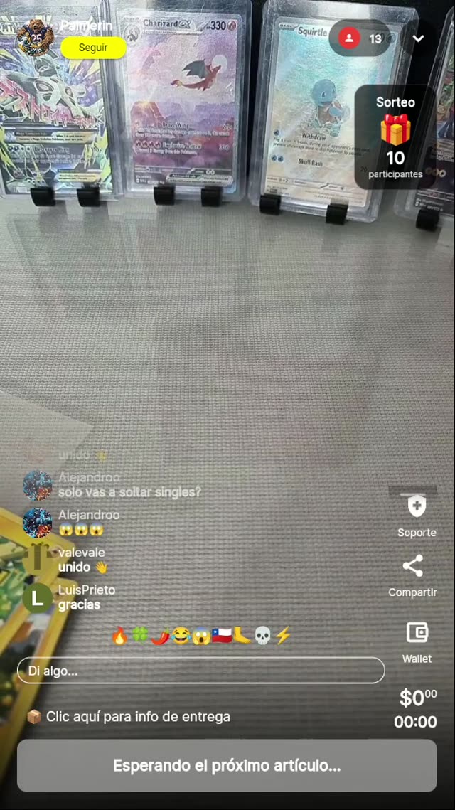 Cartas Pokémon Charizard y Squirtle