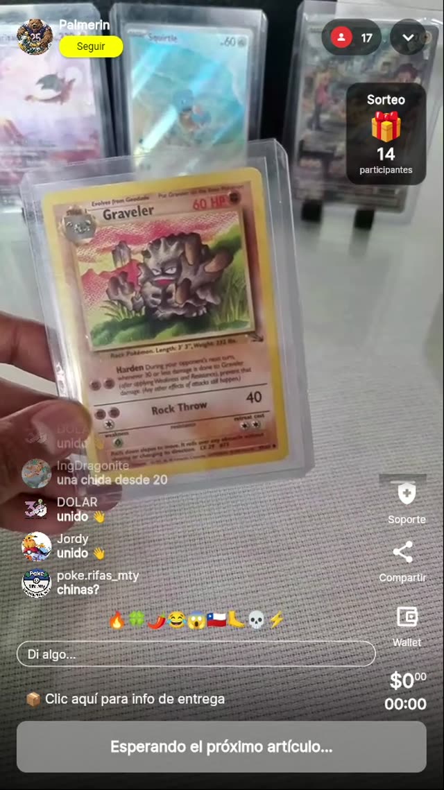 Carta Pokémon Graveler Vintage 1998