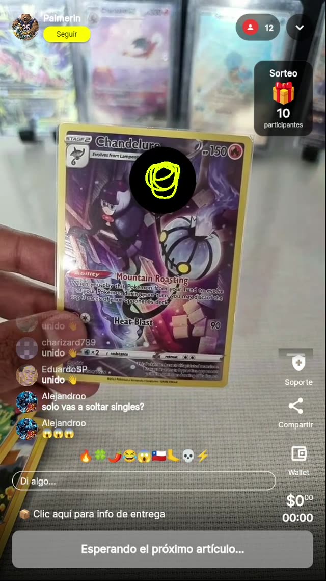 Carta Pokémon Chandelure