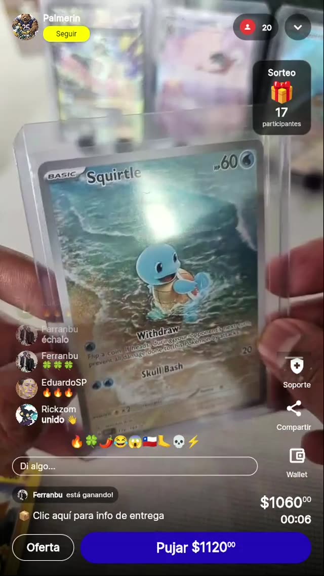 Carta Pokémon Squirtle Play Rough