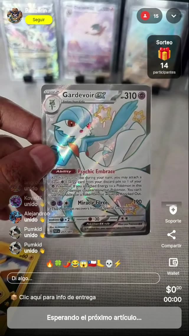 Carta Pokémon Gardevoir EX Full Art