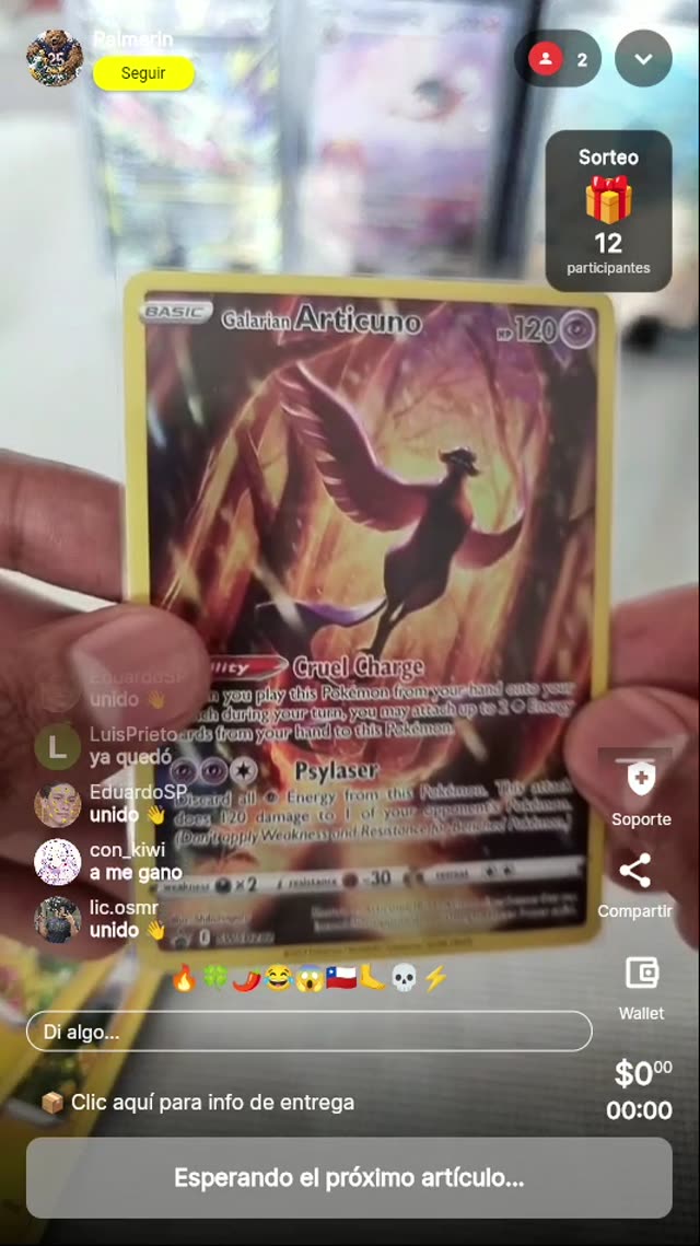 Pokémon Galarian Articuno SWSH282 Promo