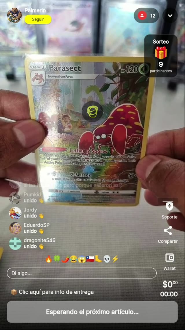 Carta Pokémon Parasect Illustration Rare