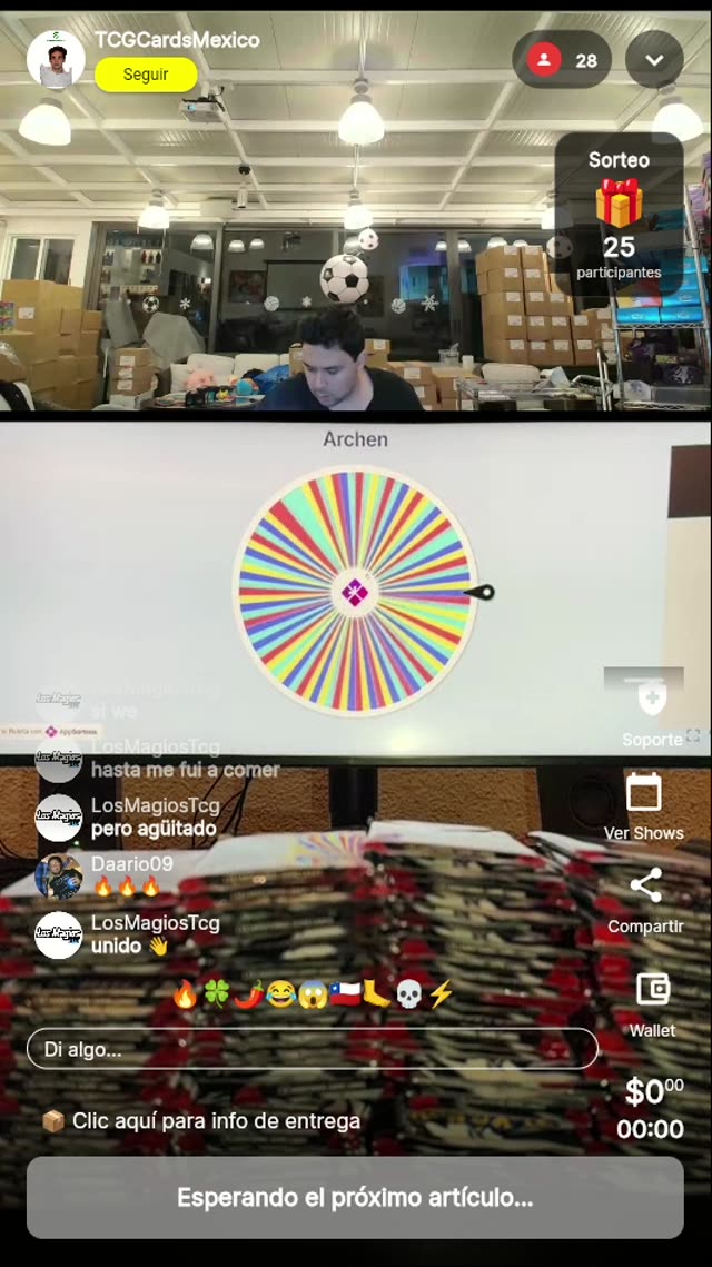 Sorteo en Ruleta Online