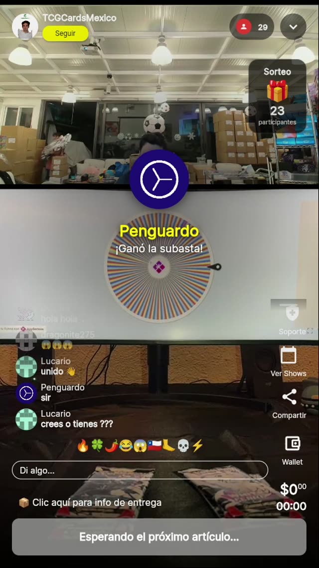 Subasta de Sobres TCG Pokémon