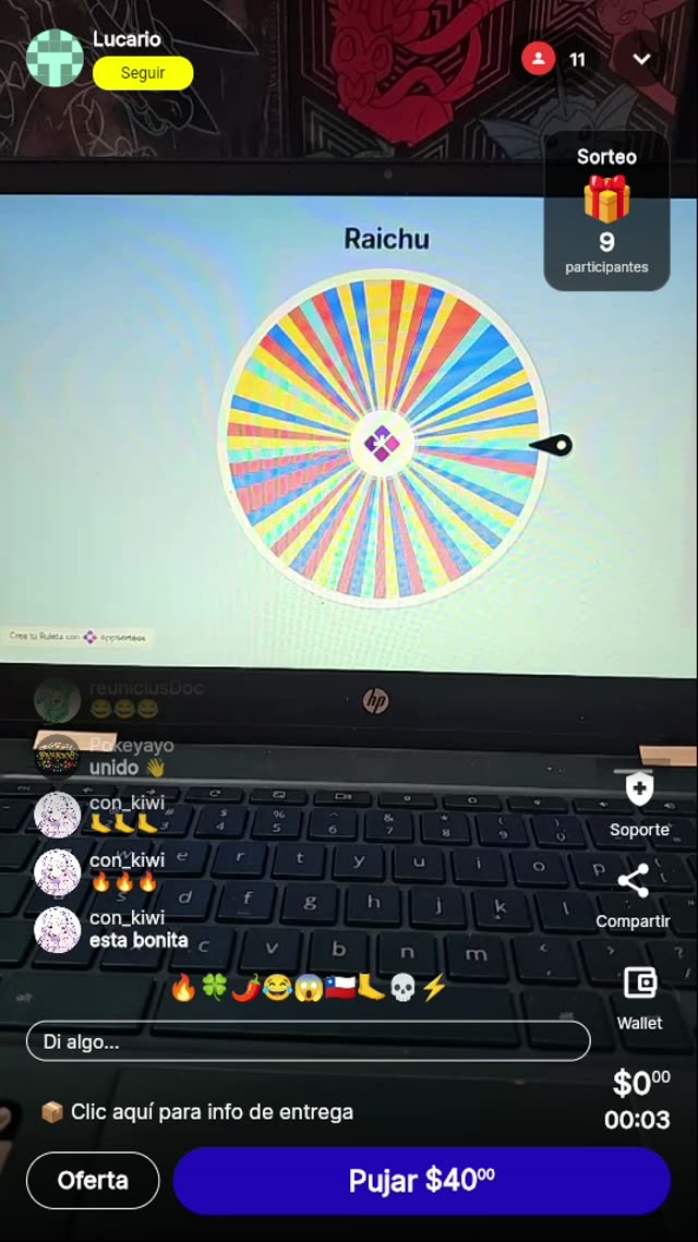 Ruleta de la suerte: ¡Raichu!