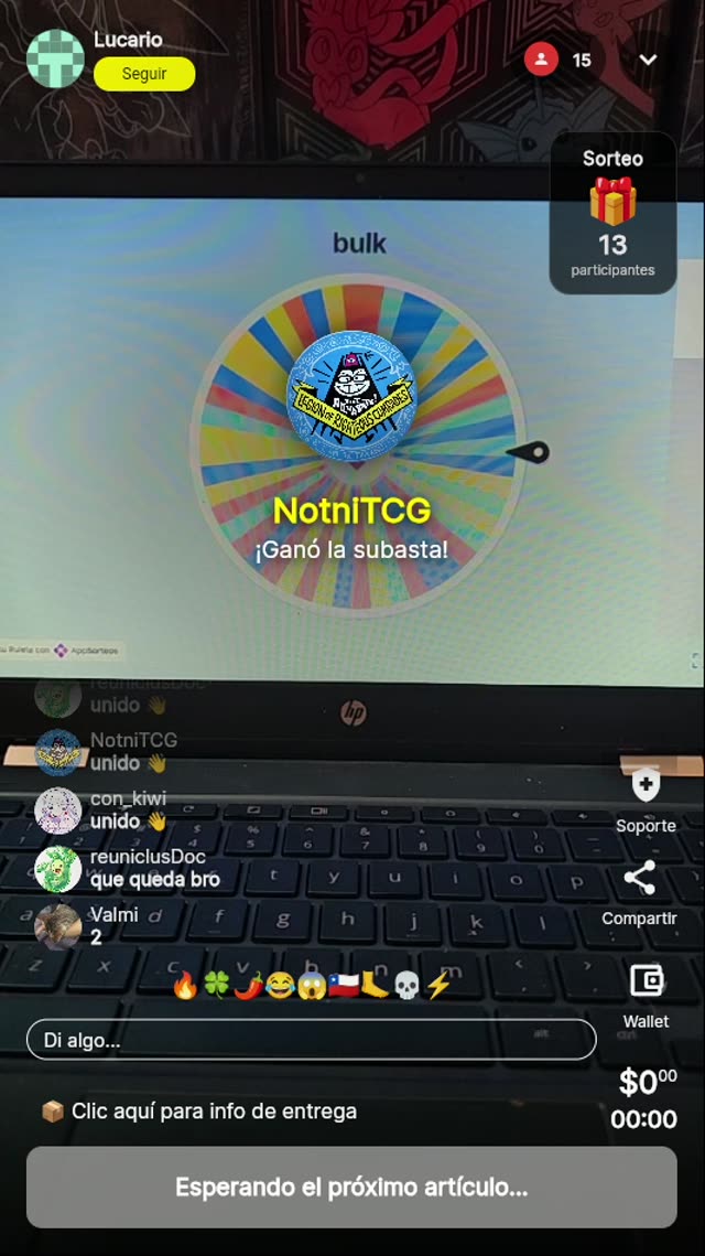 Subasta Caja Sorpresa con Quichitos