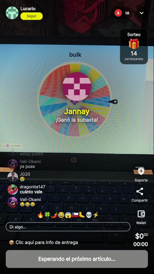 Sorteo en vivo 'Bulk' de Lucario