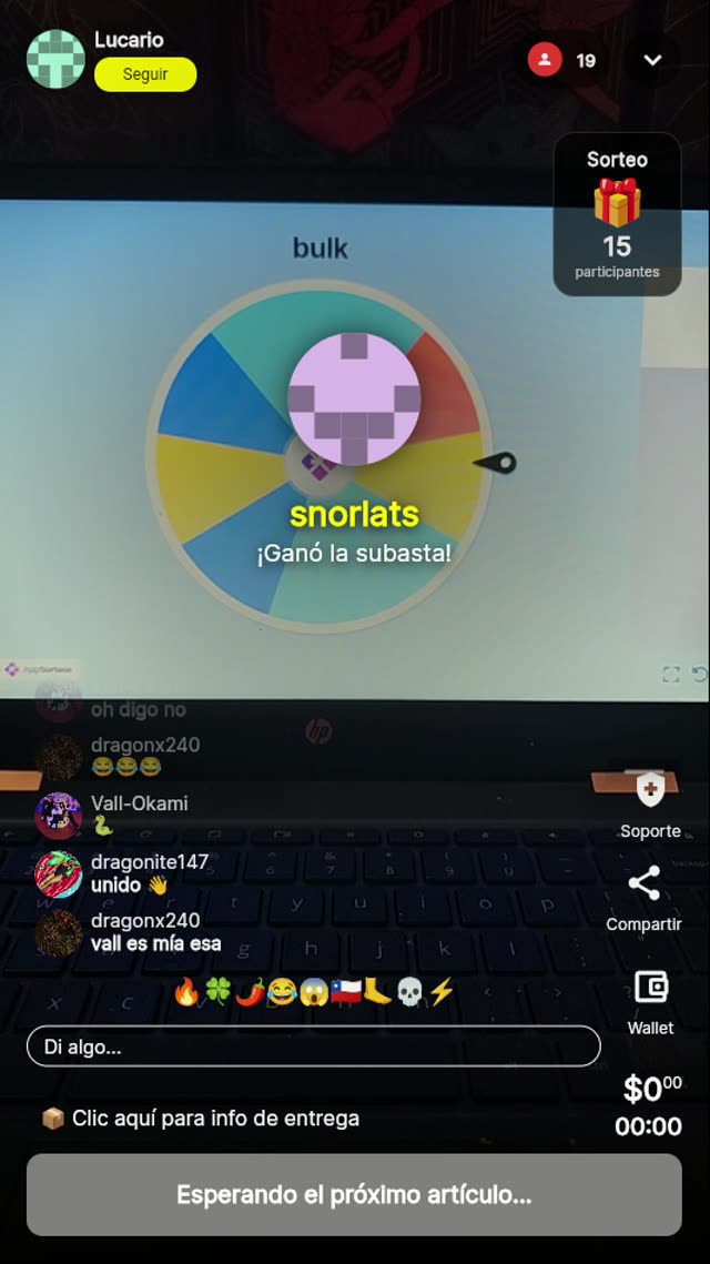 Ruleta de premios "Bulk"