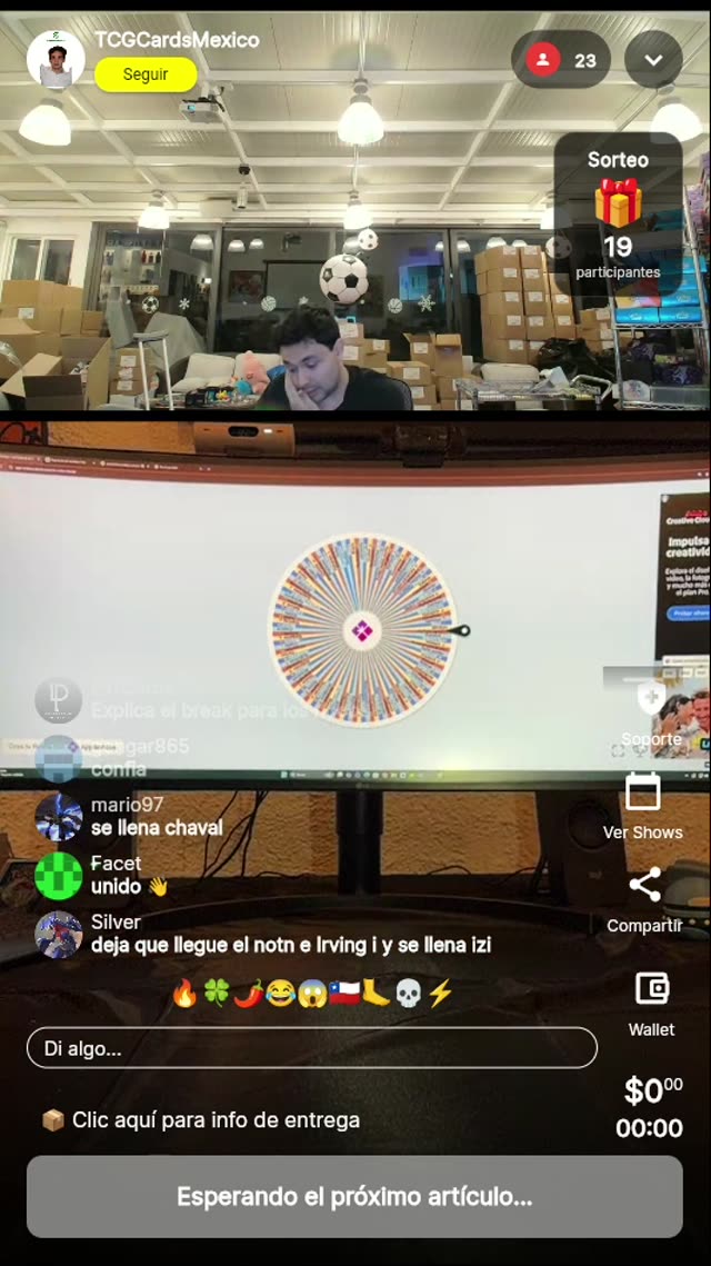 Ruleta de sobres coleccionables