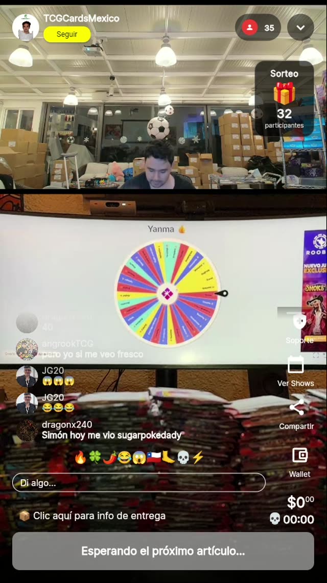Ruleta de TCG Cards México