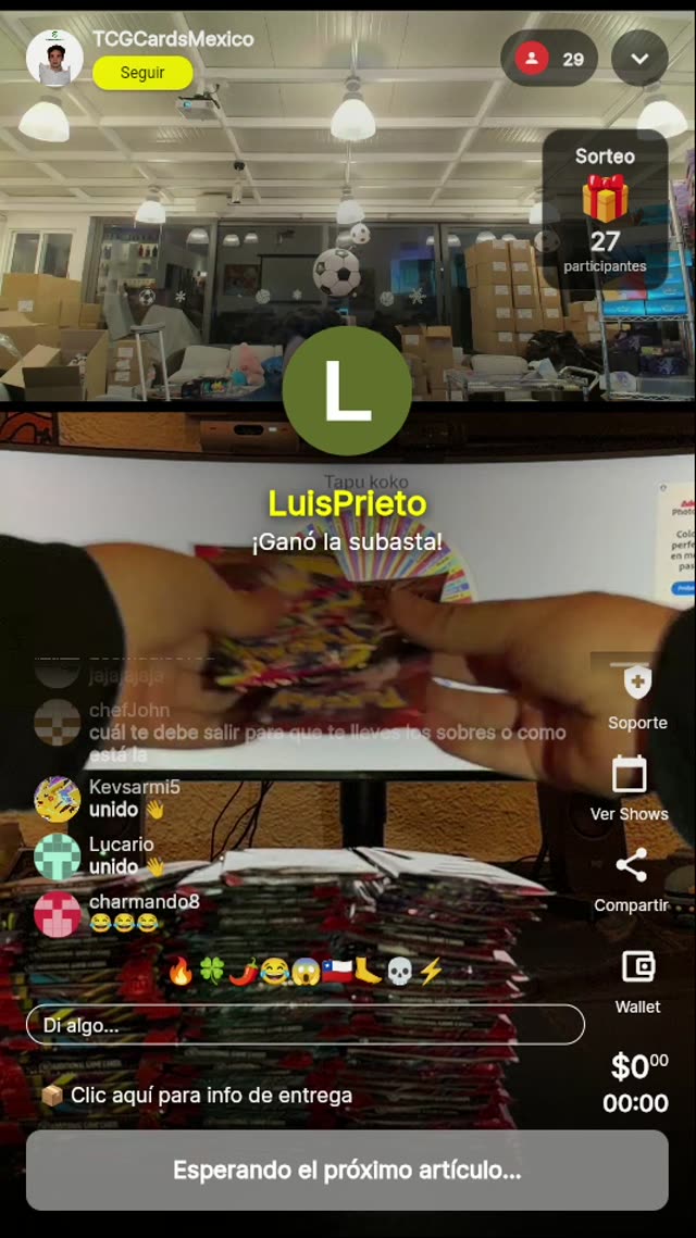 Pokémon sobres varios ¡A subasta!