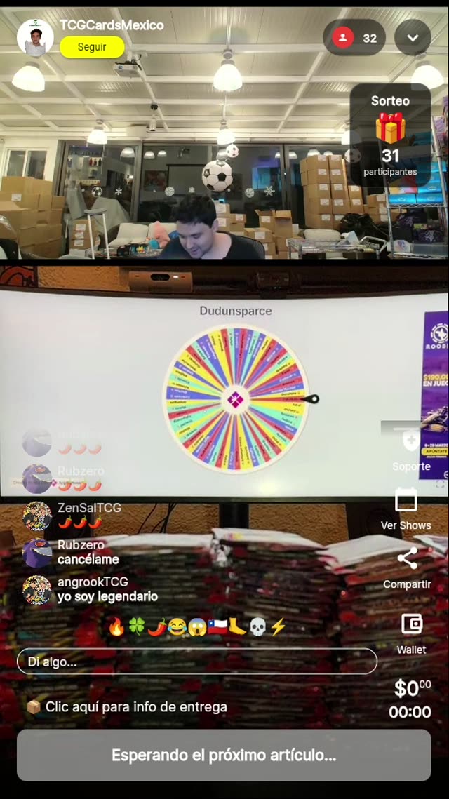 Sorteo Ruleta Pris Tyler