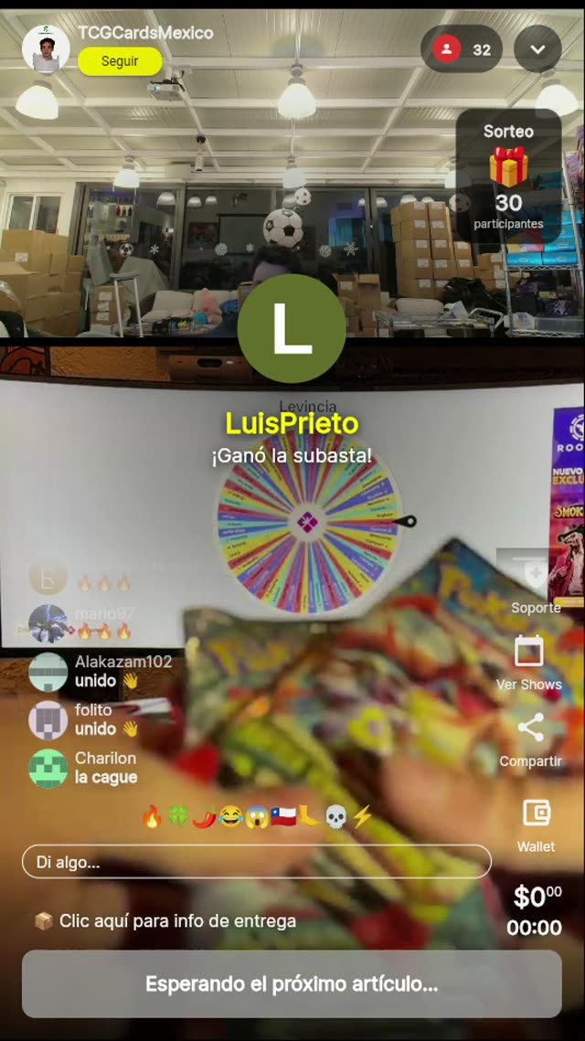 Carta Pokémon dorada coleccionable