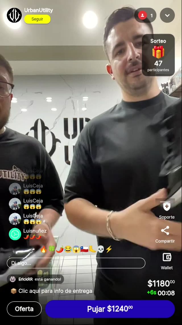 Tenis Off-White Subasta en Vivo