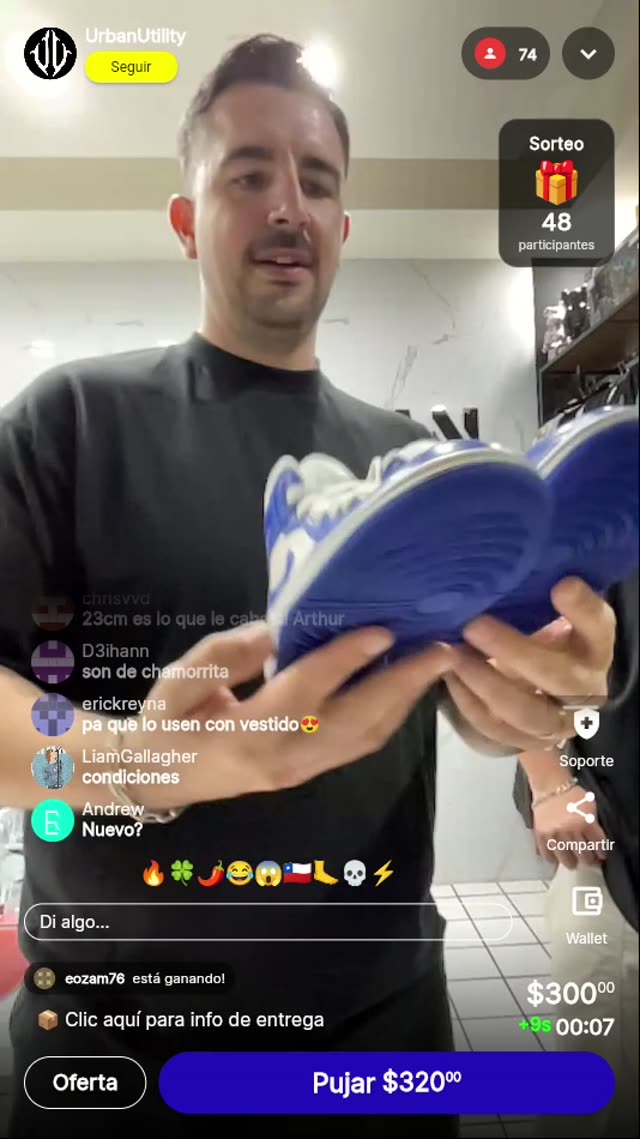 Nike Dunk Low Azul/Blanco Usados