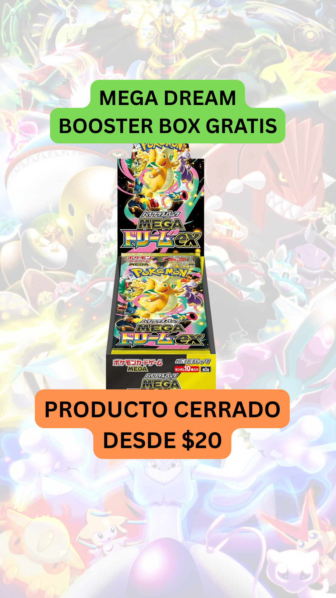 🚨Singles, producto cerrado y slabs desde $20🚨 BOOSTER BOX GRATIS