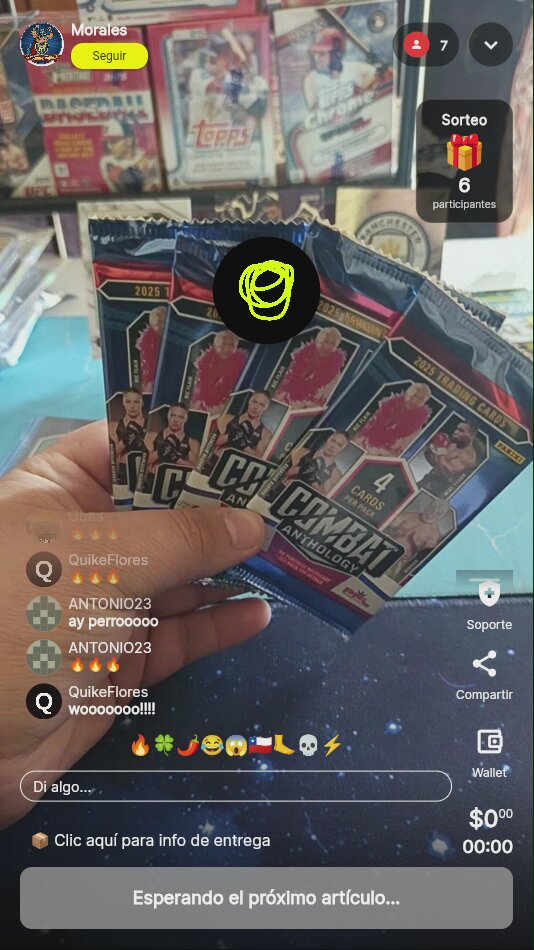 2023 Panini Combat Anthology Paquetes