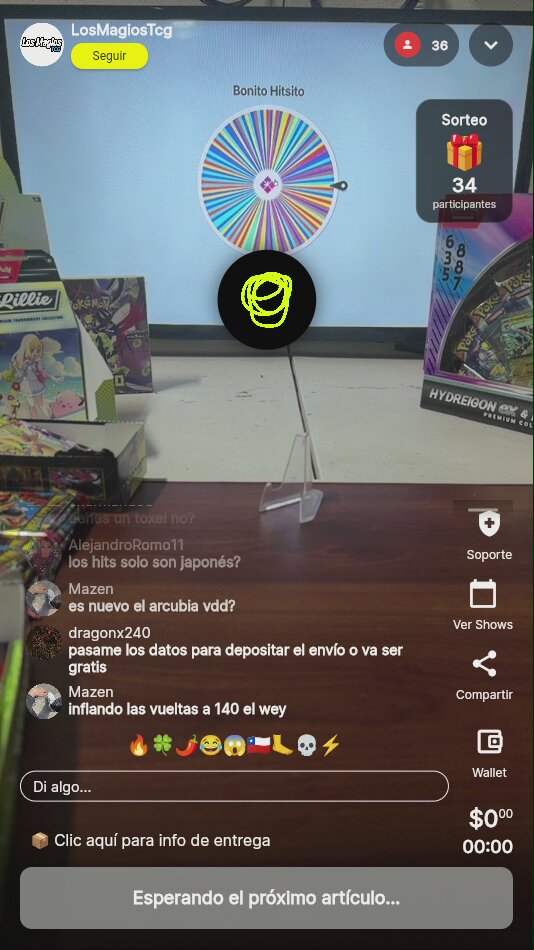 Ruleta Pokémon TCG Booster