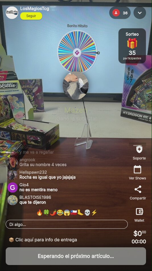 Sorteo Ruleta Stream LosMagiosTcg