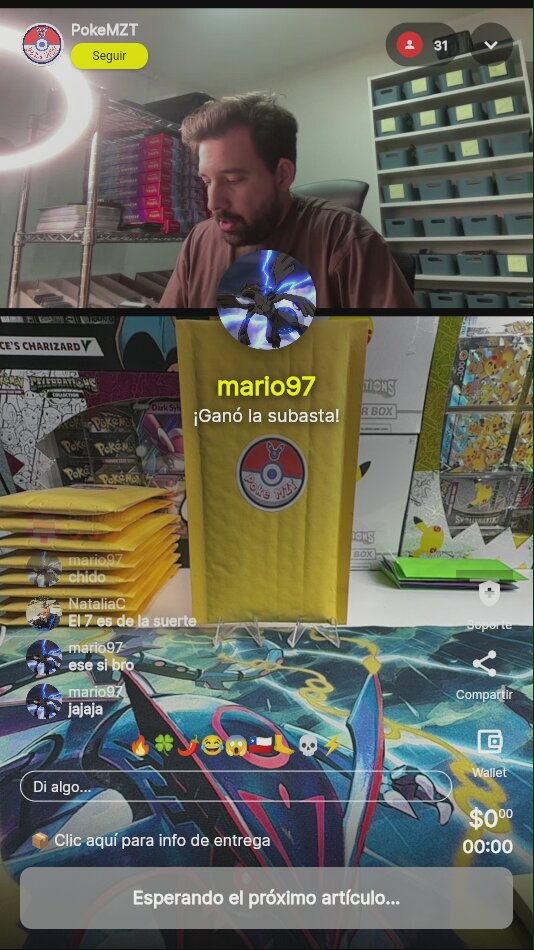 Paquete Sellado Cartas Pokémon