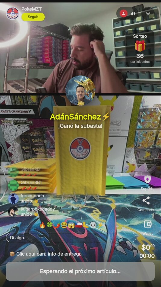 Sobre sellado Pokémon PokeMZT