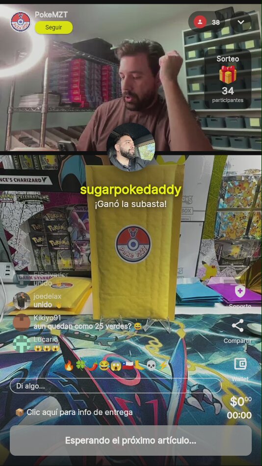 Sobre sellado Pokémon PokeMZT