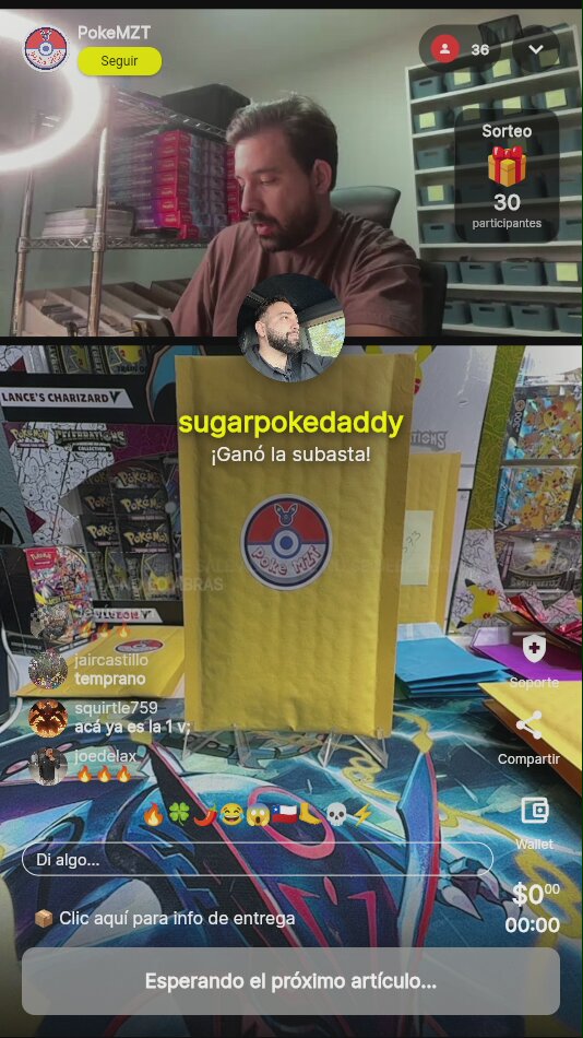 Sobre sellado Pokémon PokeMZT