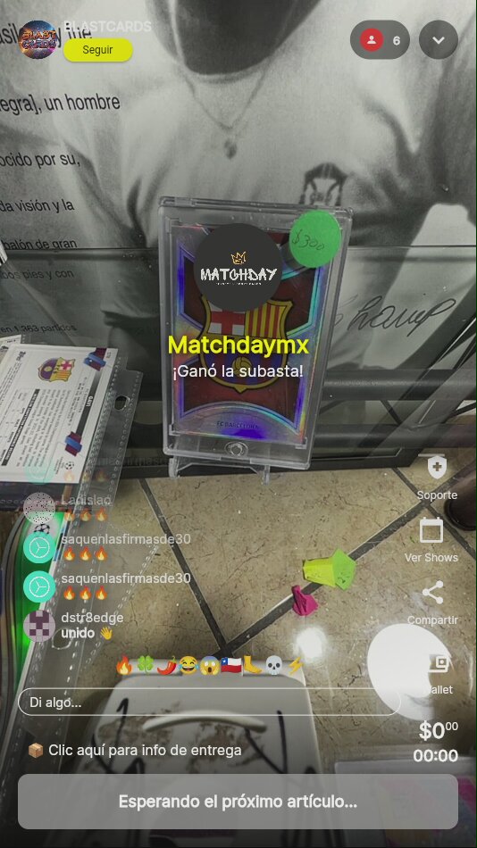 Carta FC Barcelona Matchday