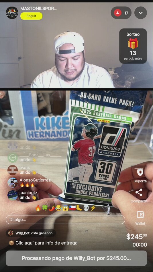 Paquete Panini Donruss Baseball 2025