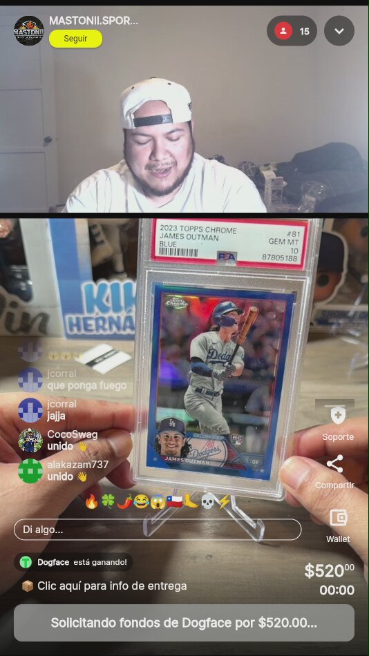 James Outman Topps Chrome Rookie Card