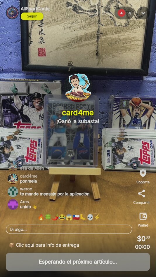 Tarjeta Josh Allen Mosaic 2025