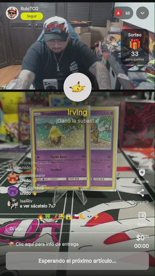 Carta Pokémon Drowzee