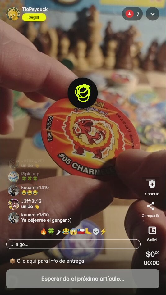 Tazo Pokémon Charmeleon 2001