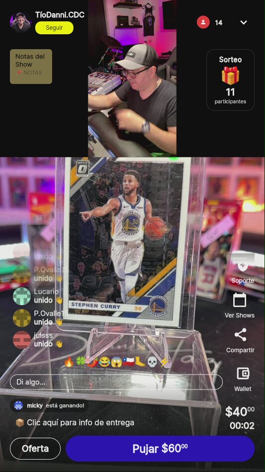 Stephen Curry Optic Card