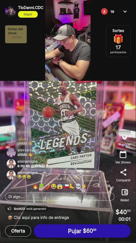 Gary Payton Revolution Legends Card