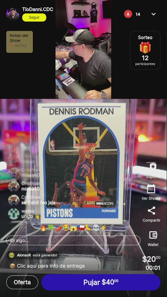 Dennis Rodman Hoops Card