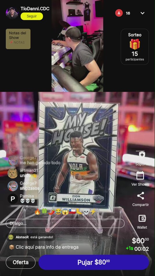 Zion Williamson Optic My House