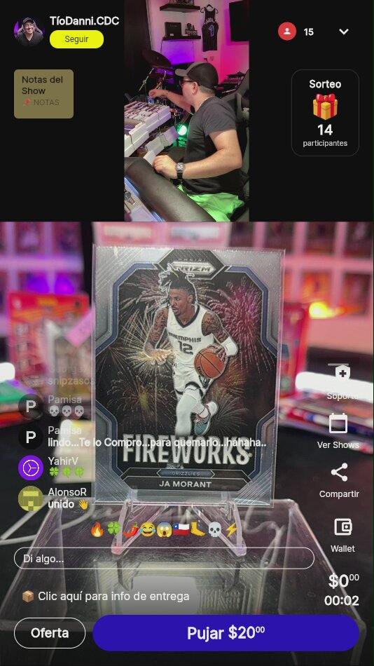 Ja Morant Fireworks Prizm 2019